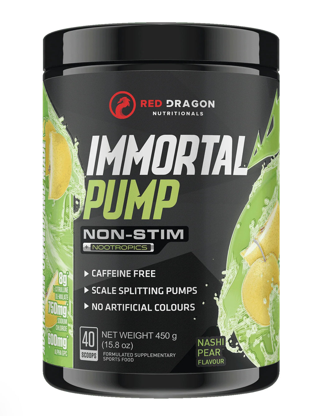 Immortal Pump Non Stim - Nashi Pear - Ninety Six Fit Apparel
