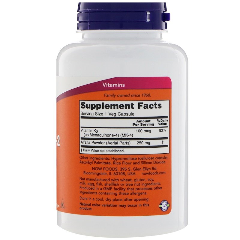 NOW Vitamin K2 - - Now Foods