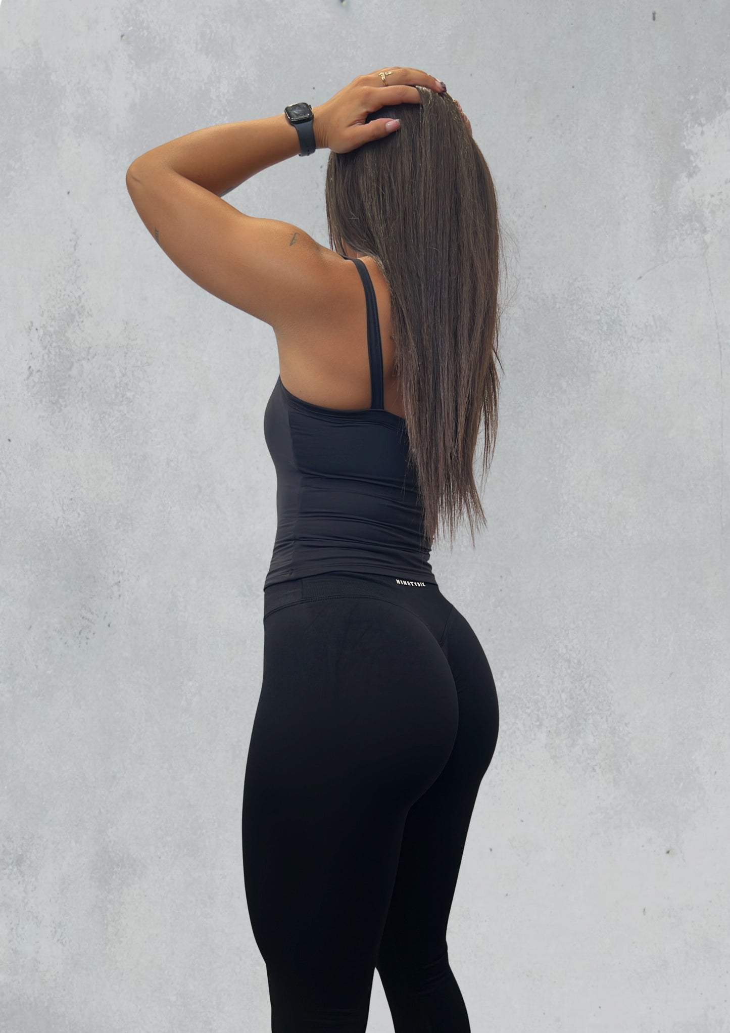 FUSION V-WAIST LEGGINGS - Black - Ninety Six Fit Apparel