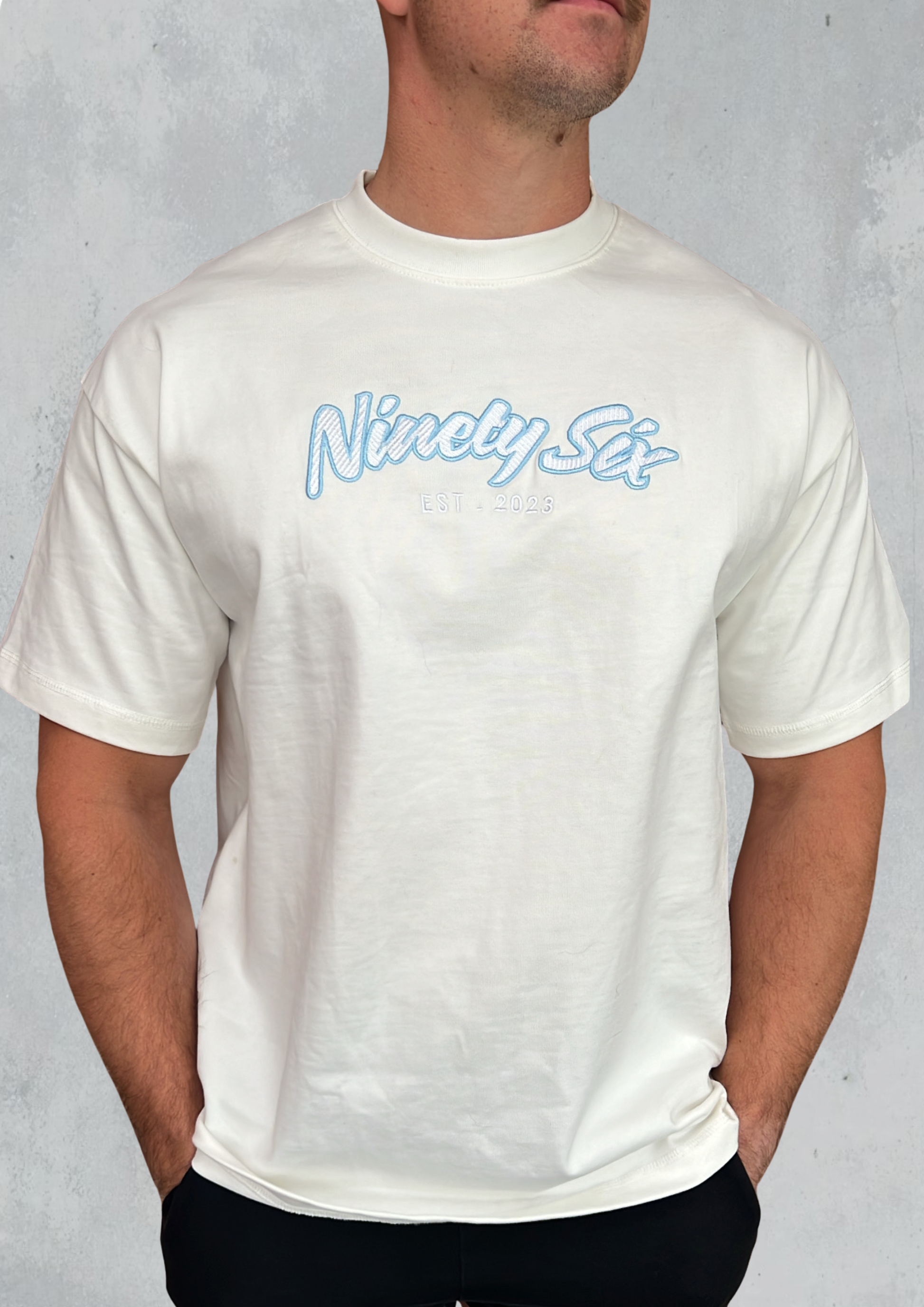 Embroidered Heavy Weight TEE - - Ninety Six Fit Apparel