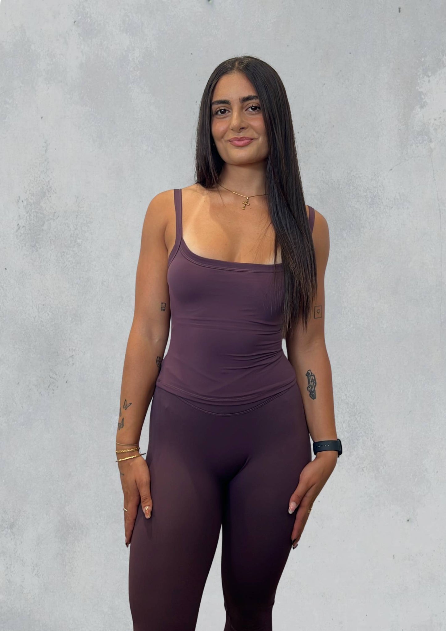 FUSION Singlet Top - Grape Purple - Ninety Six Fit Apparel