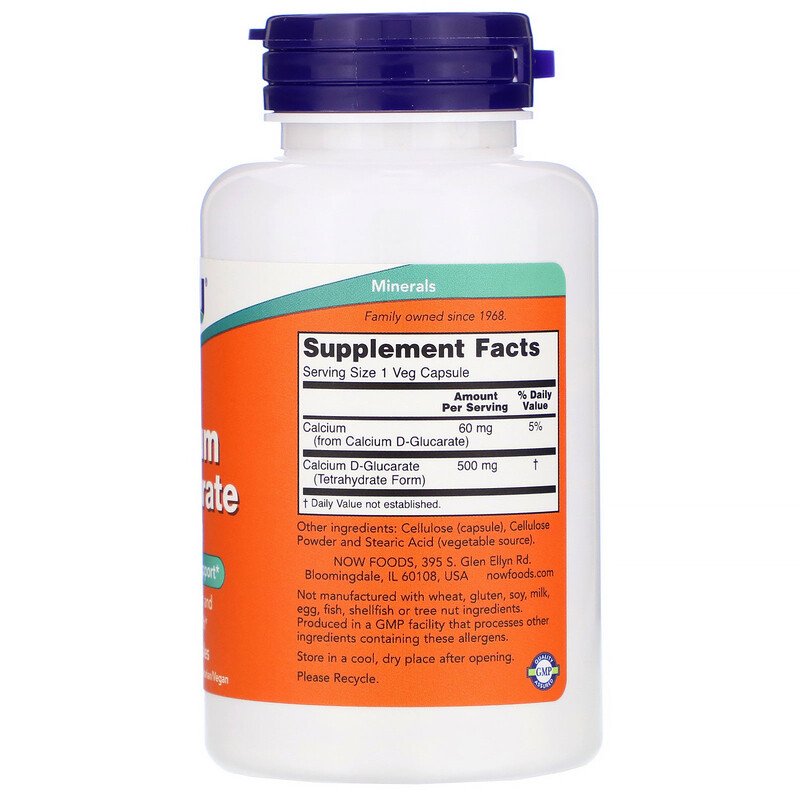 NOW Calcium D-glucarate - - Now Foods