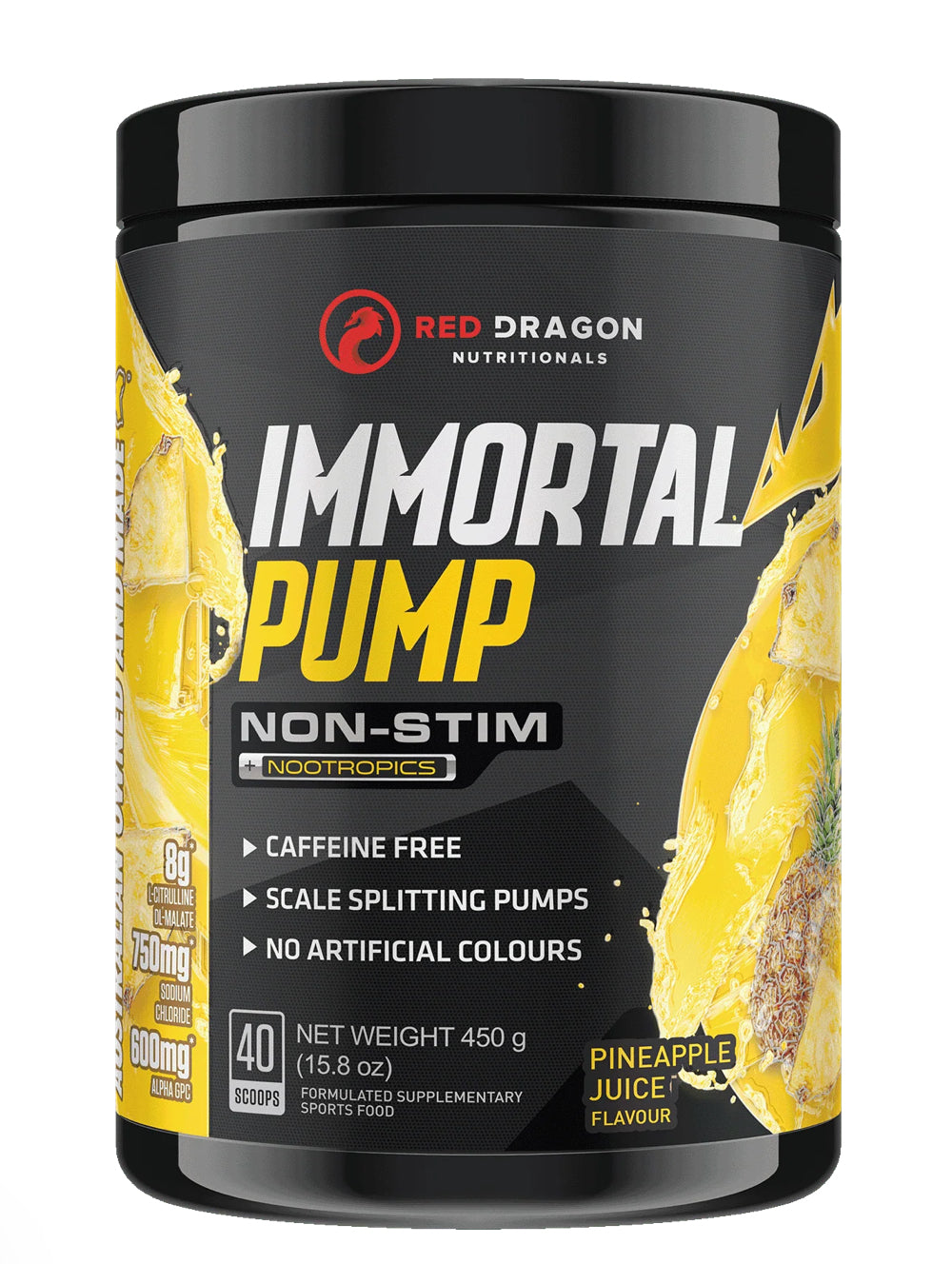 Immortal Pump Non Stim - Pineapple Juice - Ninety Six Fit Apparel