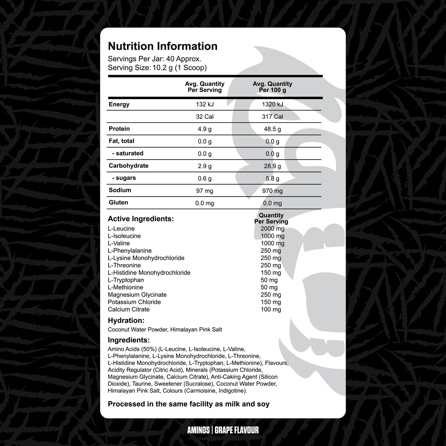 Gorilla Aminos + Hydration - - Gorilla X Labs