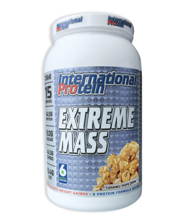 Extreme Mass - 1.5kg Caramel Popcorn - International Protein