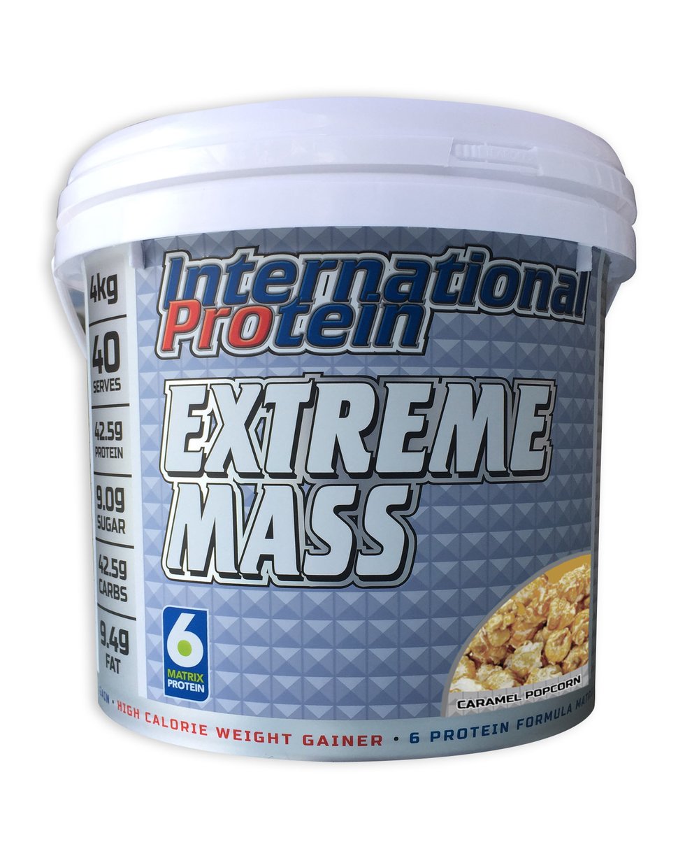 Extreme Mass - 4kg Caramel Popcorn - International Protein