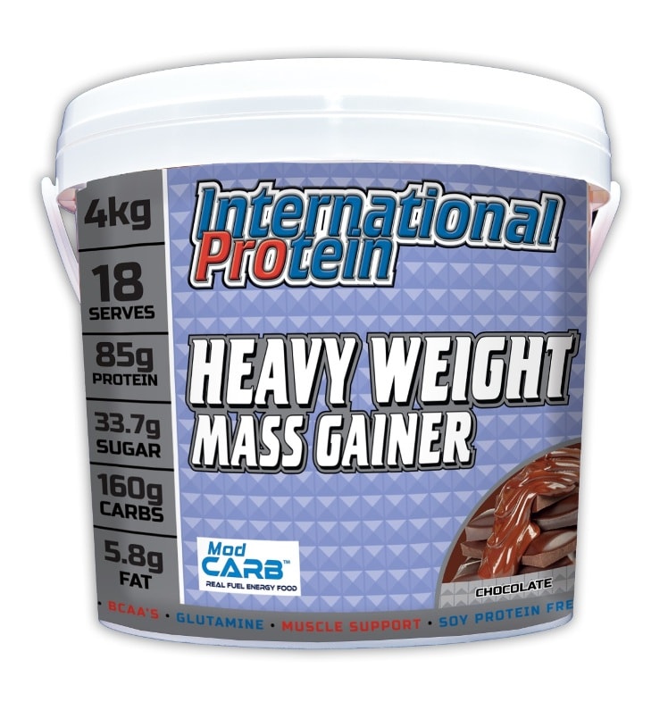Heavy weight mass gainer - Chocolate 4KG - International Protein