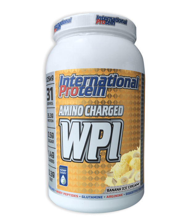Amino Charged WPI - 1.25kg Banana - International Protein