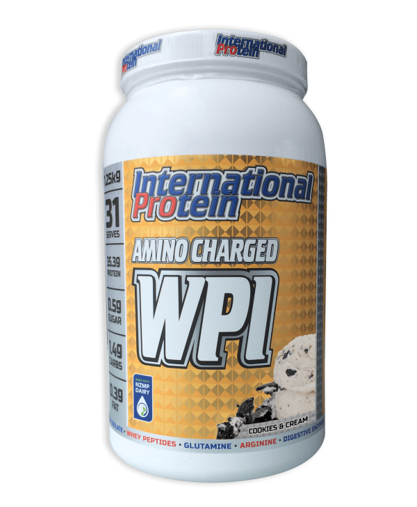 Amino Charged WPI - 1.25kg Cookies & Cream - International Protein