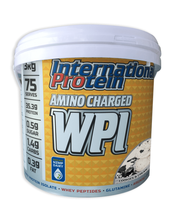 Amino Charged WPI - 3kg Cookies & Cream - International Protein
