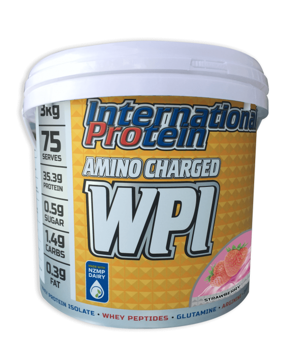 Amino Charged WPI - 3kg Strawberry - International Protein