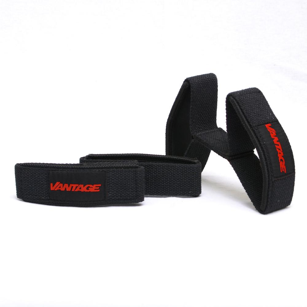 Double Loop Lifting Straps Black - Black - Vantage Strength