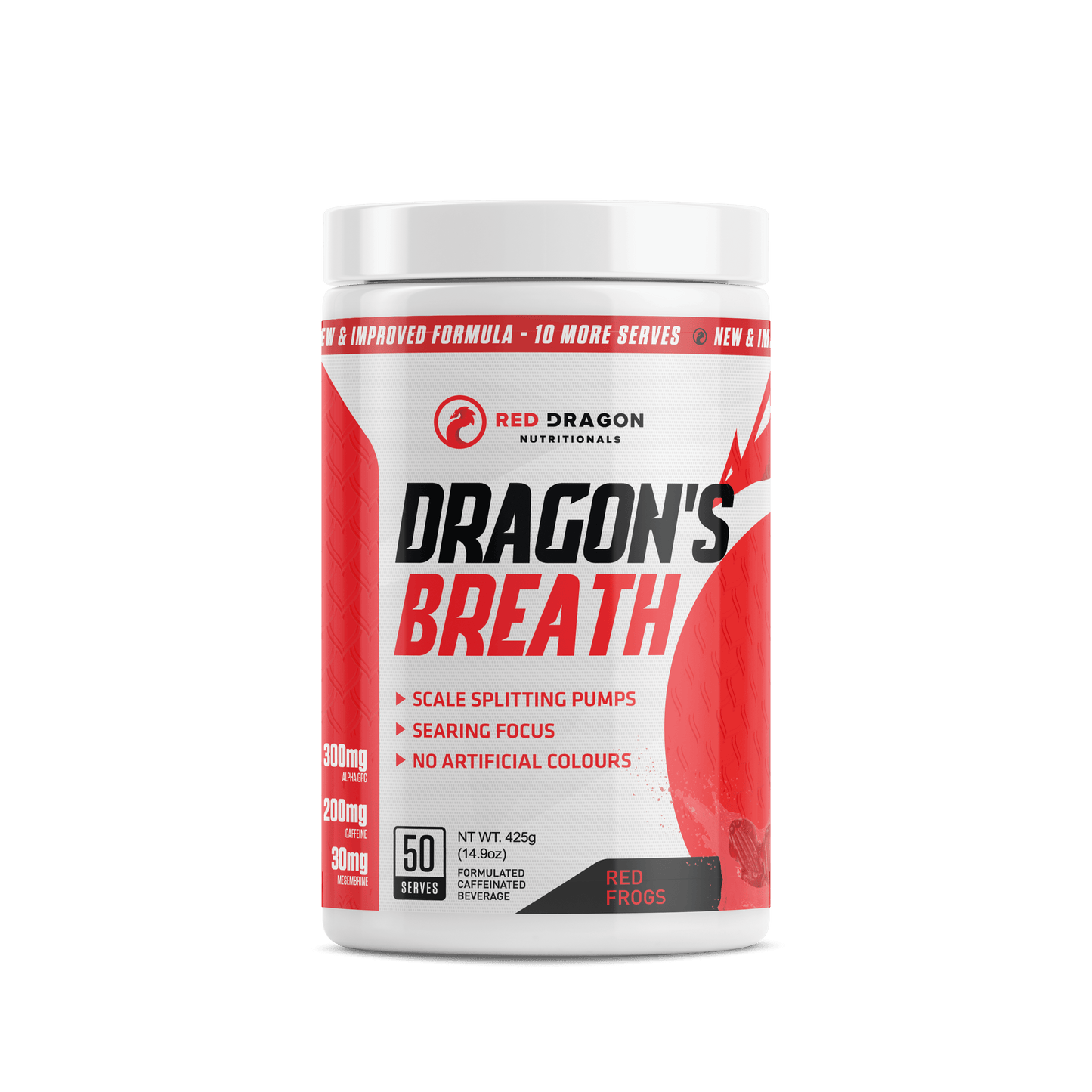 Dragons Breath White - Red Frog - Red Dragon