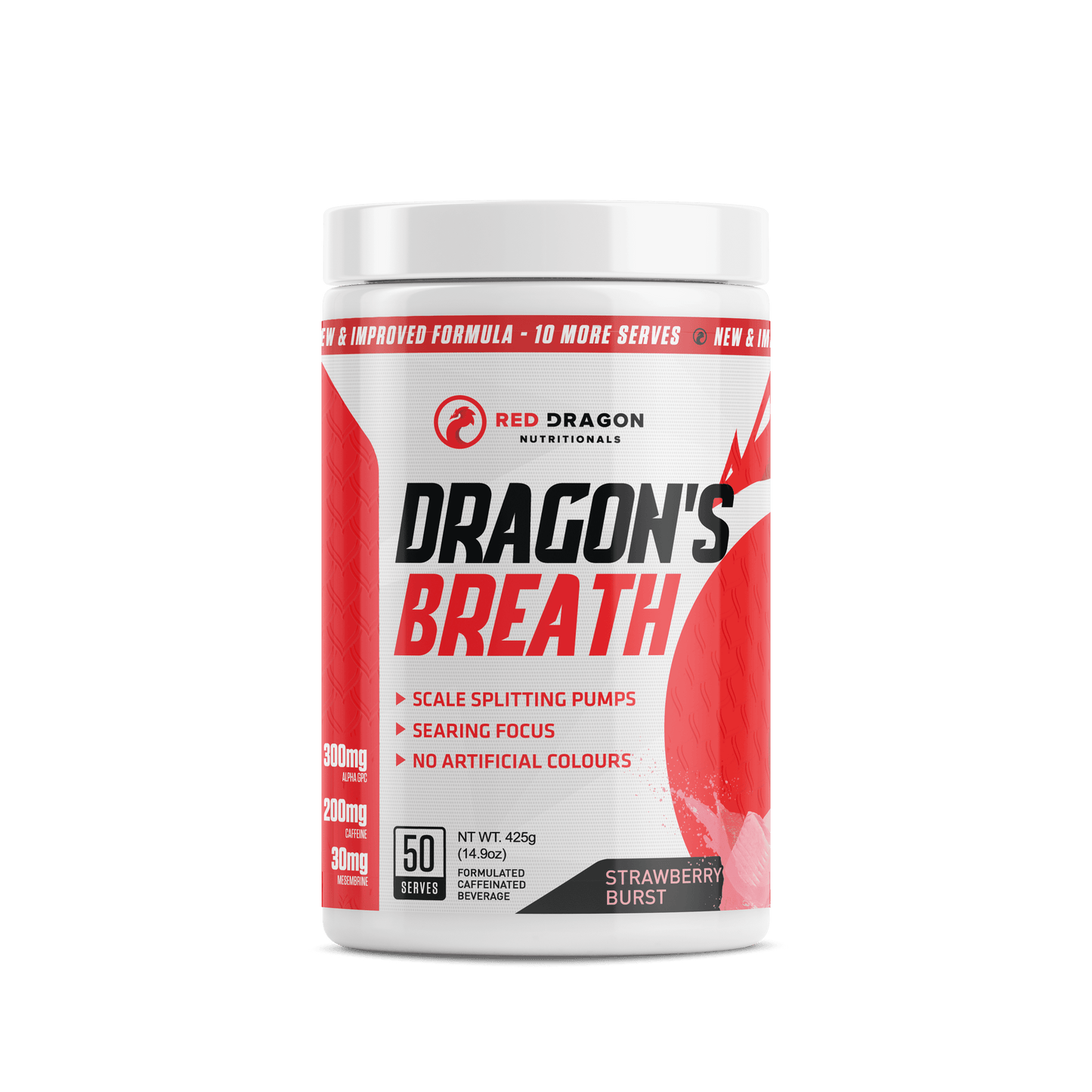 Dragons Breath White - Strawberry - Red Dragon