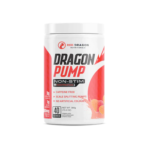 Dragon Pump Non-Stim Preworkout - Peach Hearts - Red Dragon