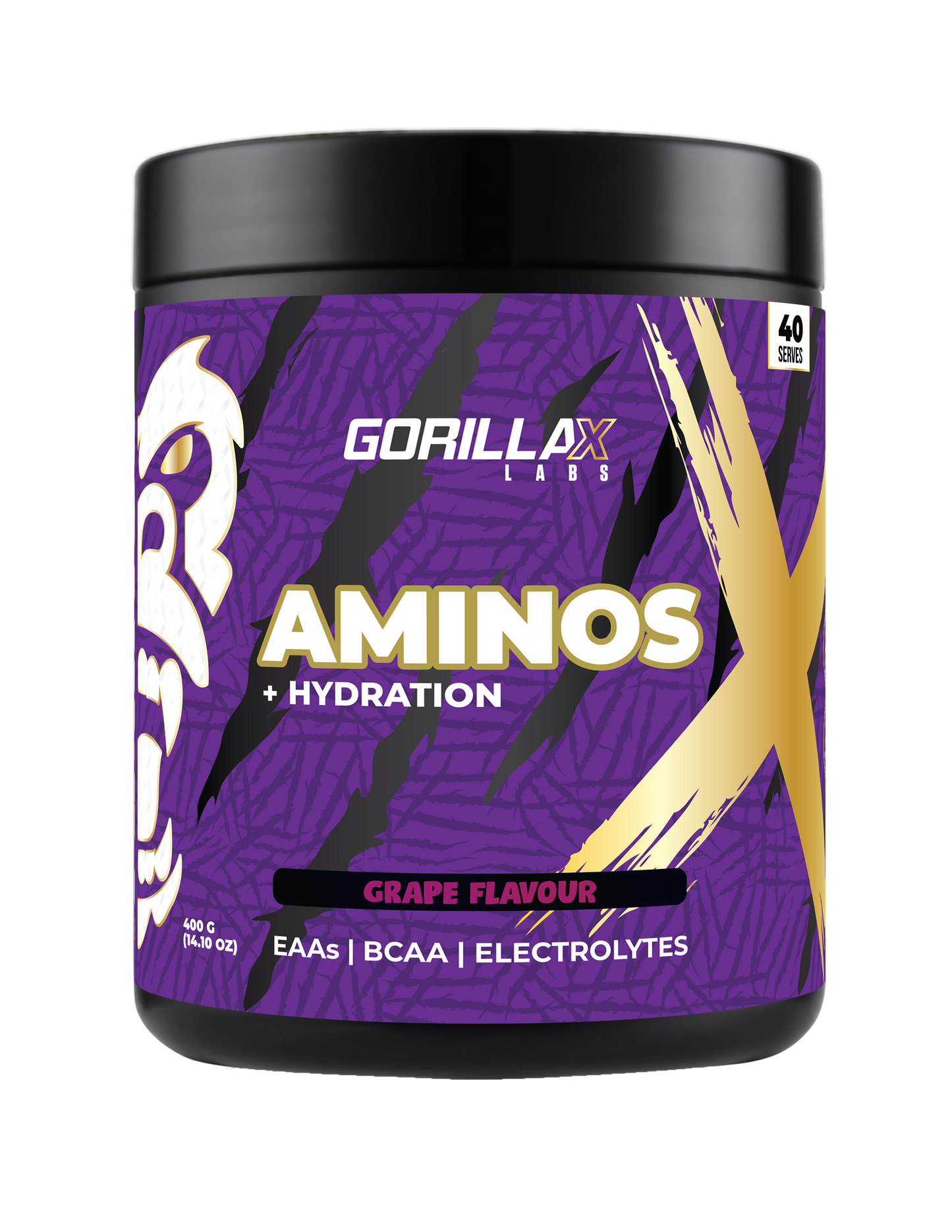 Gorilla Aminos + Hydration - Grape - Gorilla X Labs