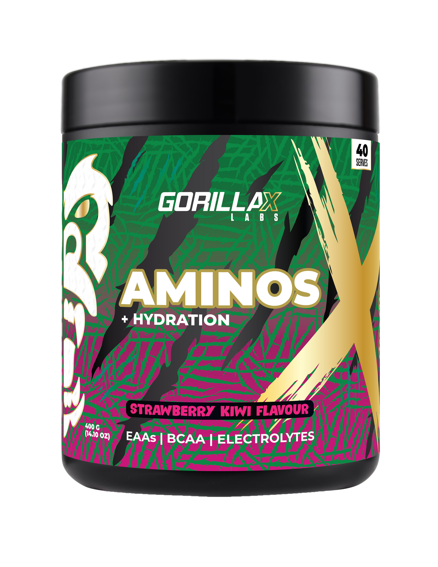 Gorilla Aminos + Hydration - Strawberry Kiwi - Gorilla X Labs