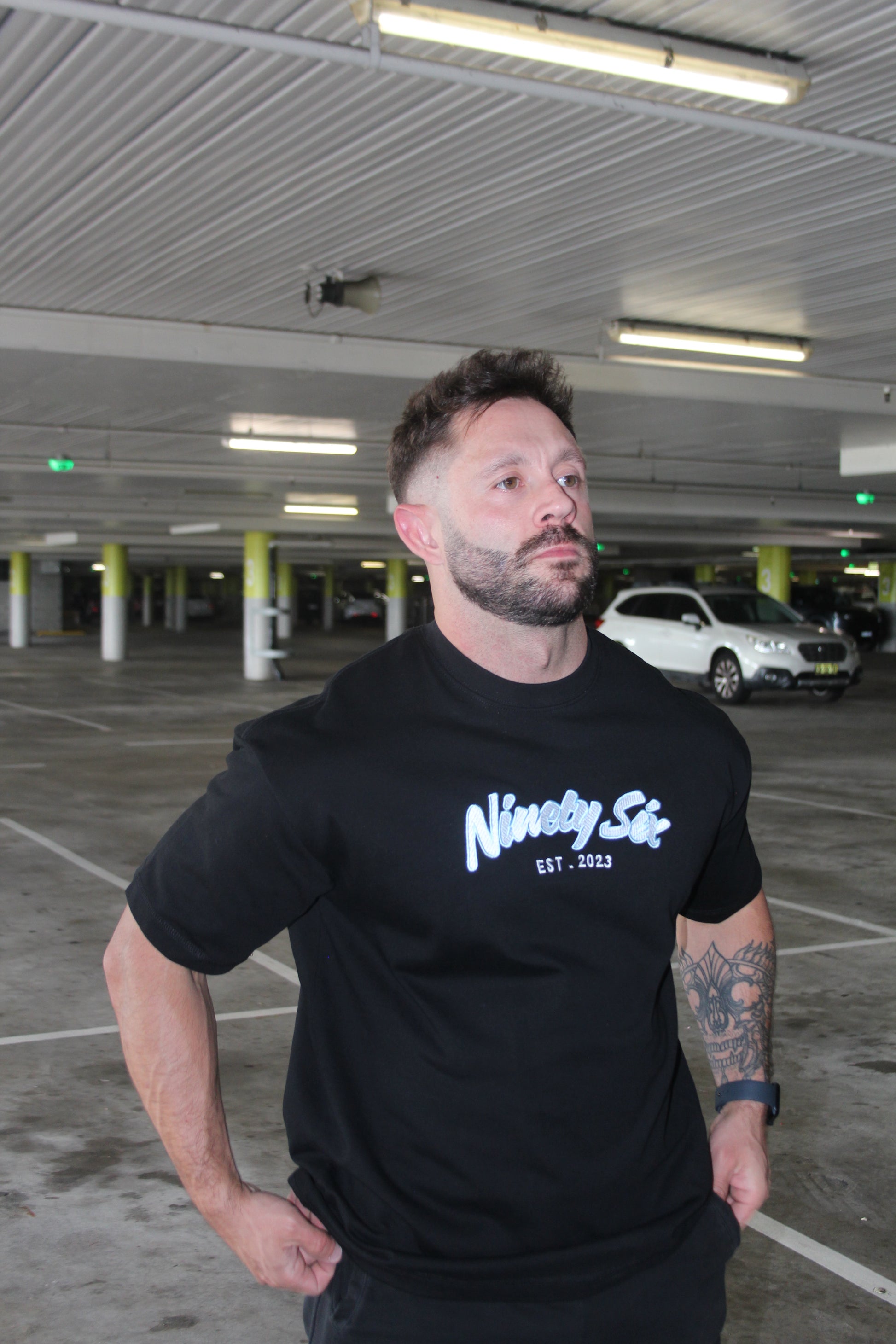 Embroidered Heavy Weight TEE - - Ninety Six Fit Apparel