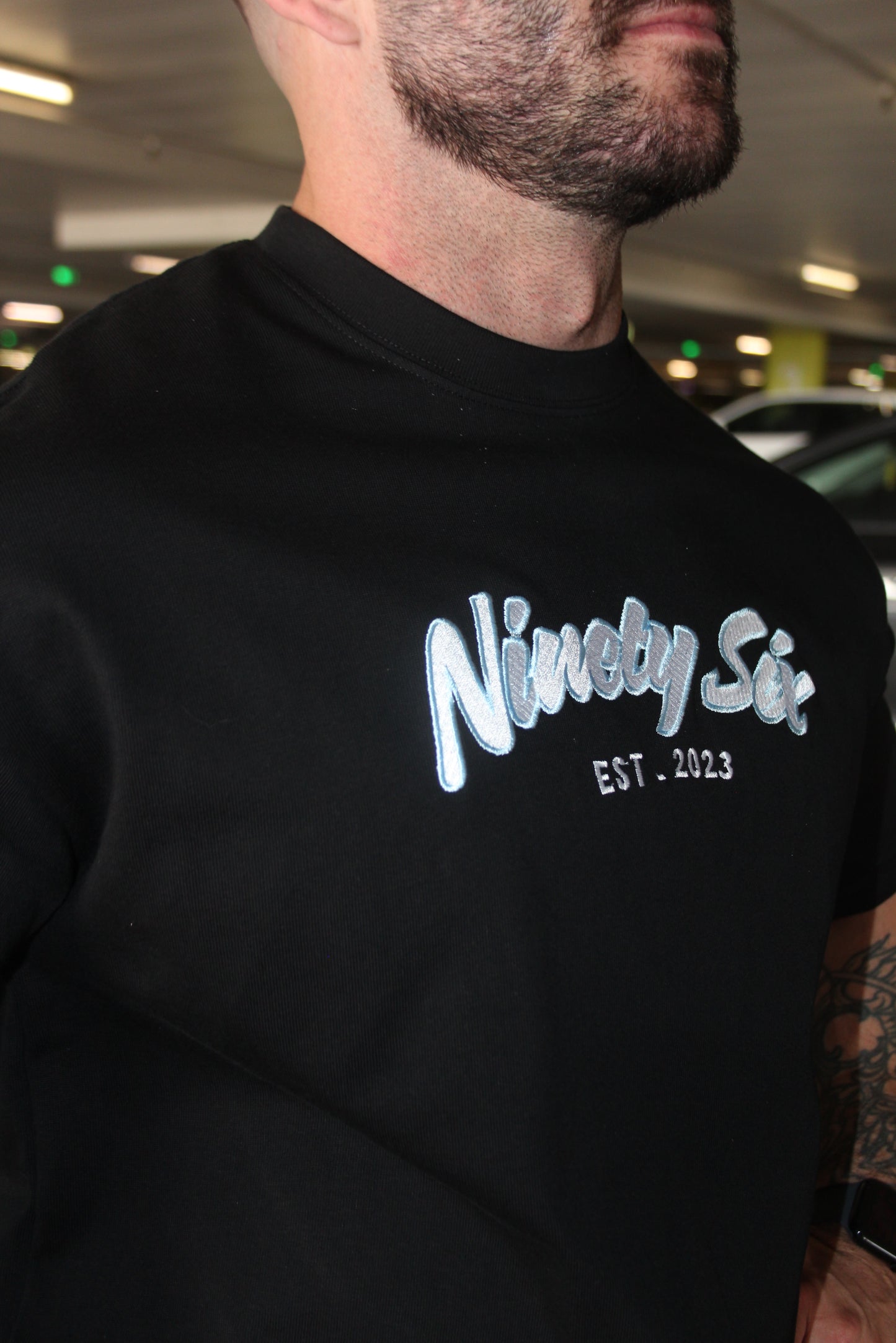 Embroidered Heavy Weight TEE - - Ninety Six Fit Apparel