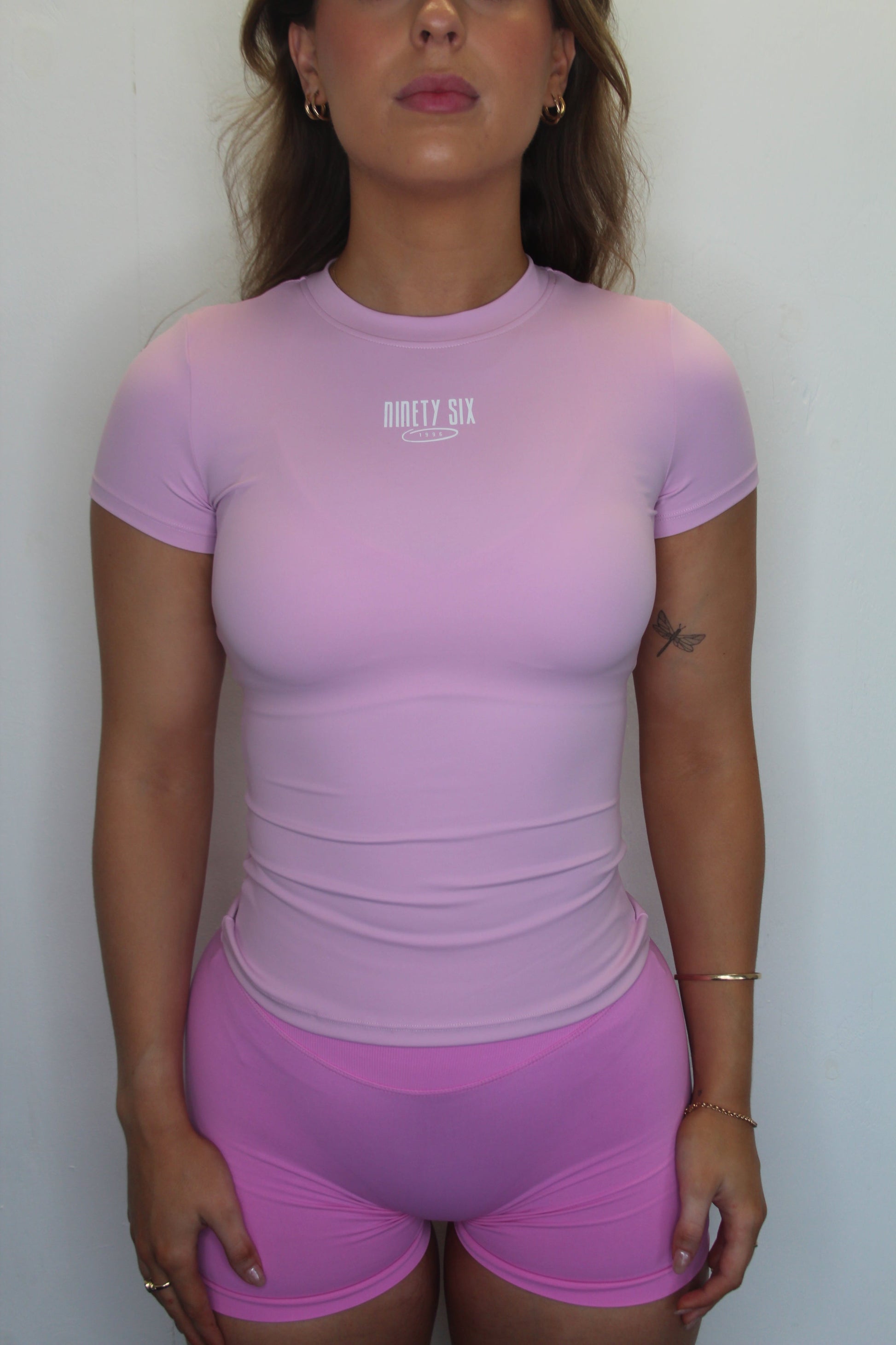 Zara Essential Tee - baby pink - Ninety Six Fit Apparel