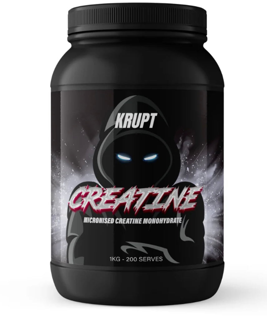 Krupt Creatine Monohydrate - 1kg - 200 serves - Krupt Supps