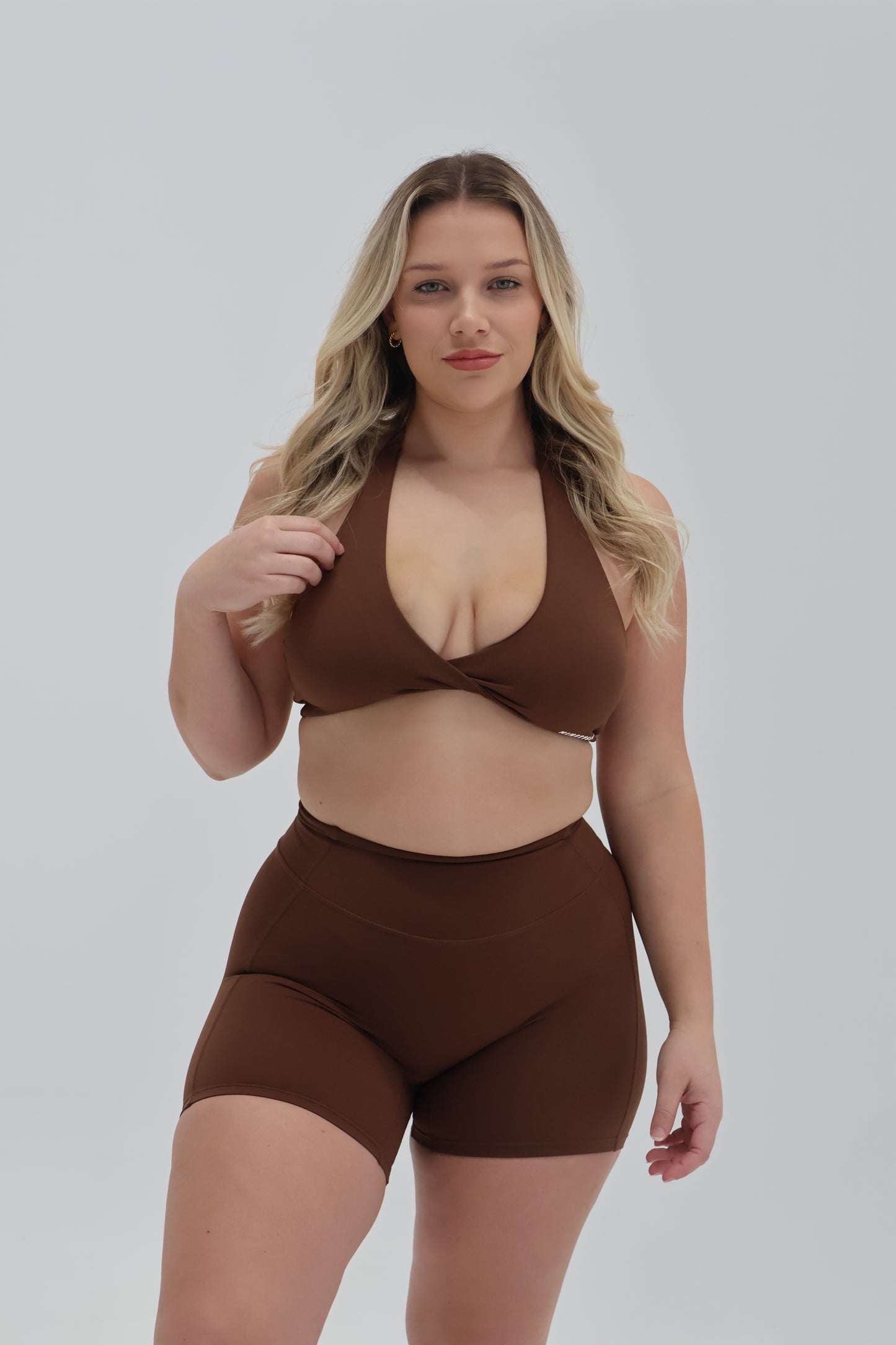 Amber Shorts - Choc Brown - Ninety Six Fit Apparel