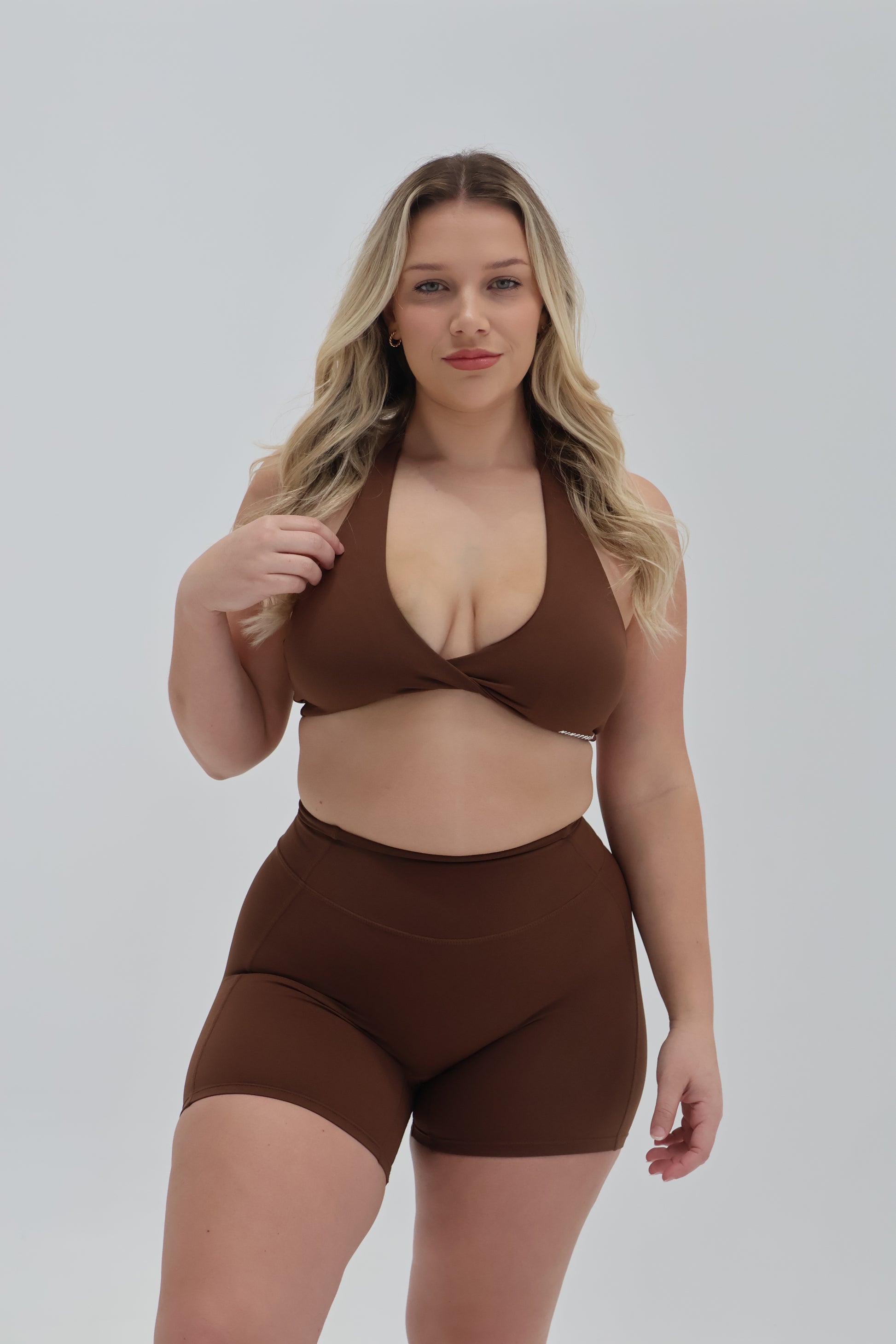 Amber Shorts - Choc Brown - Ninety Six Fit Apparel