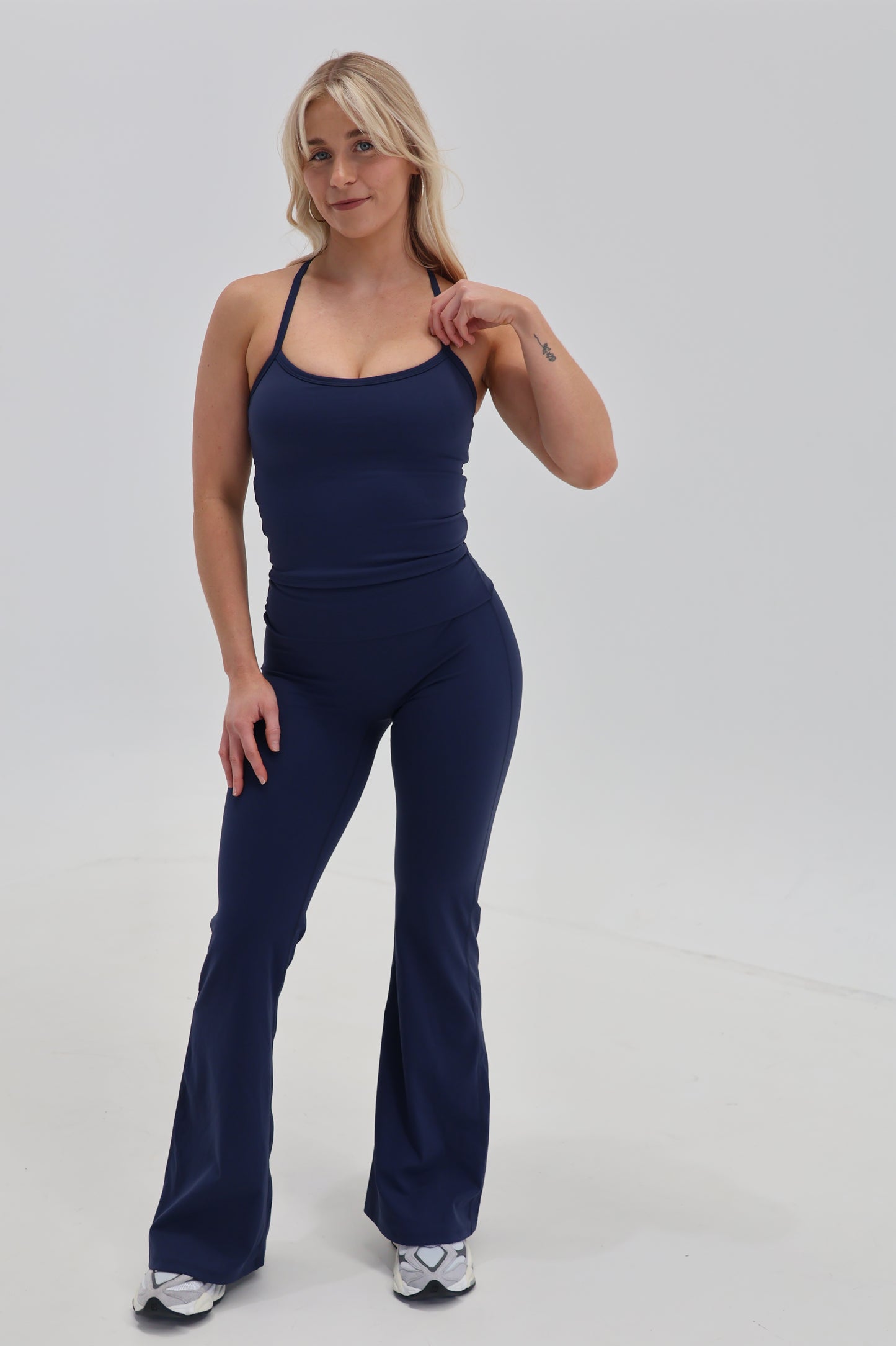 Flared Women Pants - Navy - Ninety Six Fit Apparel