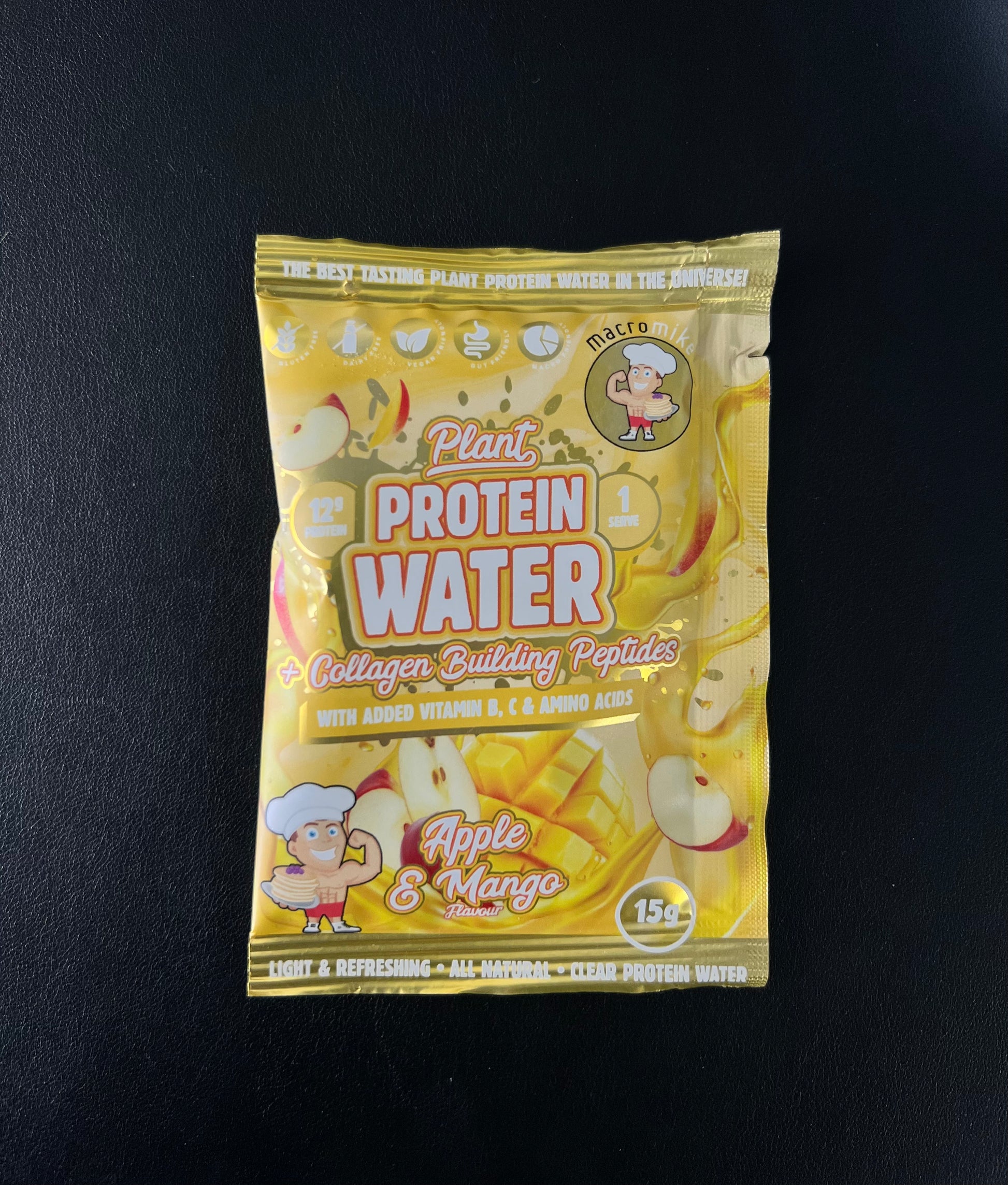 Sachet Single Protein Water macro mike 15g - Apple & Mango - Macro Mike
