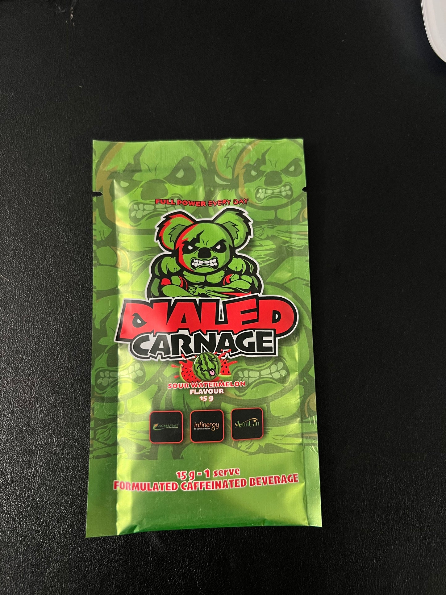 Sachet Single Dialed Carnage Pre Workout 15g - Sour Watermelon - X Athletics