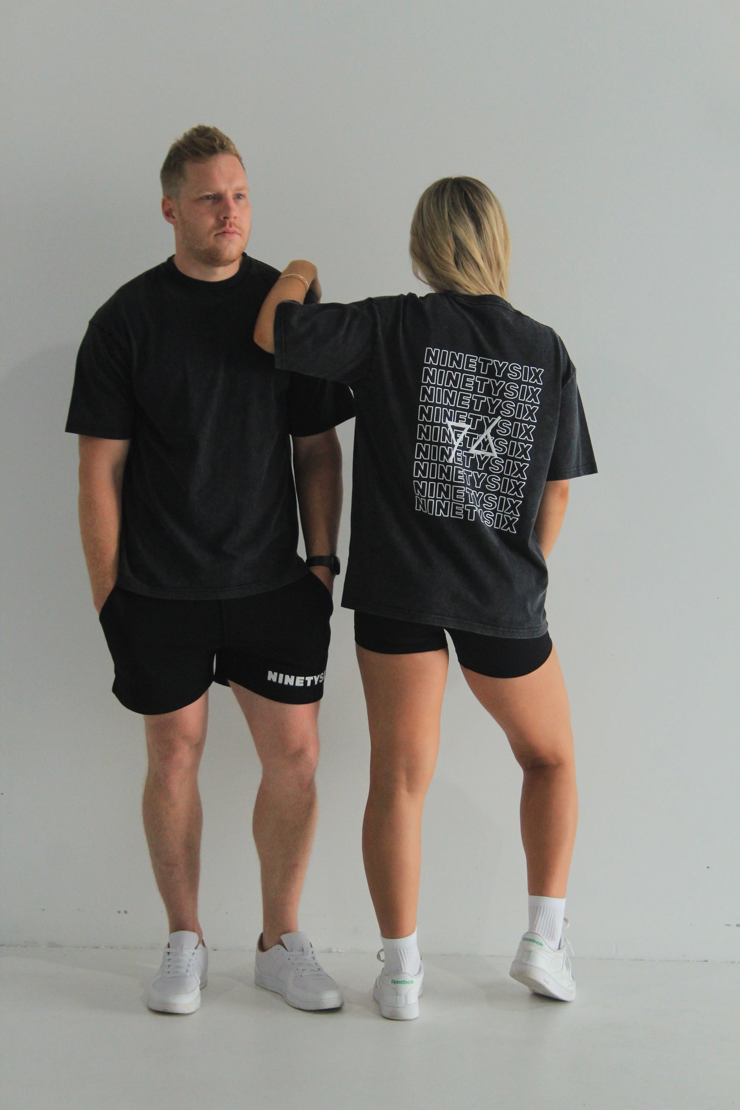 Oversized Acid Wash Vintage Essentials T-Shirt - Black - Ninety Six Fit Apparel