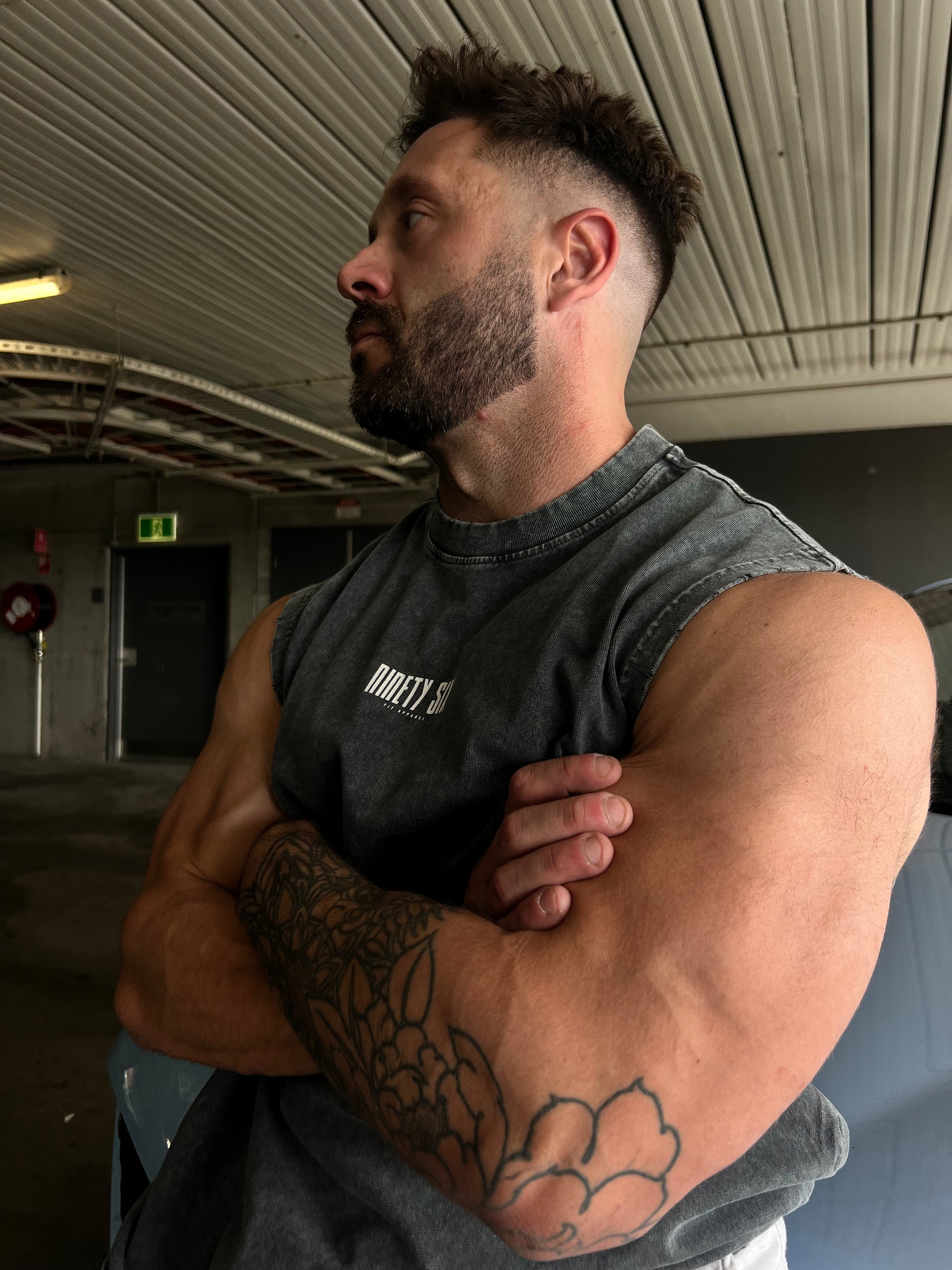 Men's Vintage Singlet Top - - Ninety Six Fit Apparel