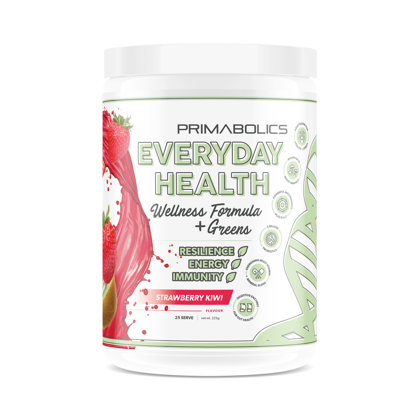 Everyday Health - 25 serve Strawberry Kiwi - Primabolics