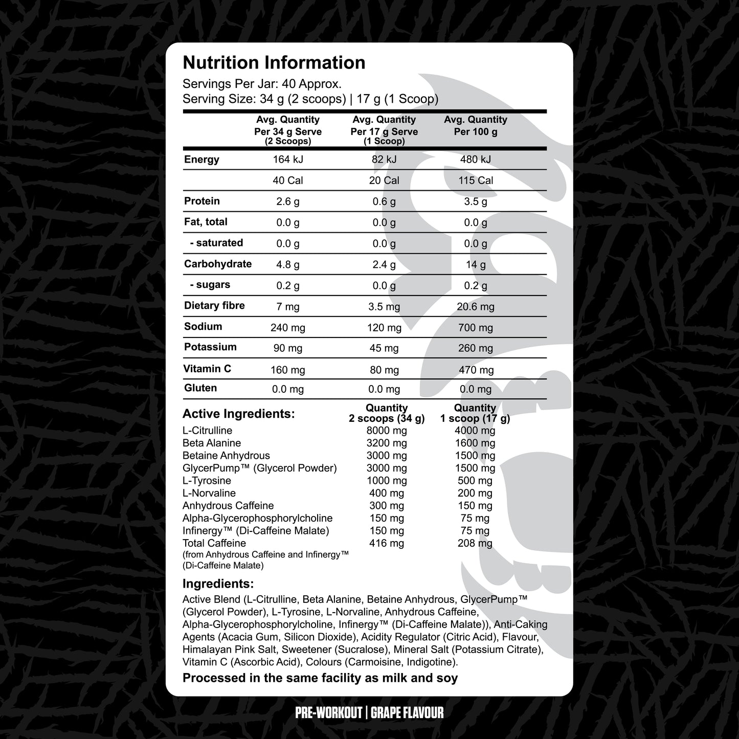 Gorilla X Labs Pre workout - - Gorilla X Labs