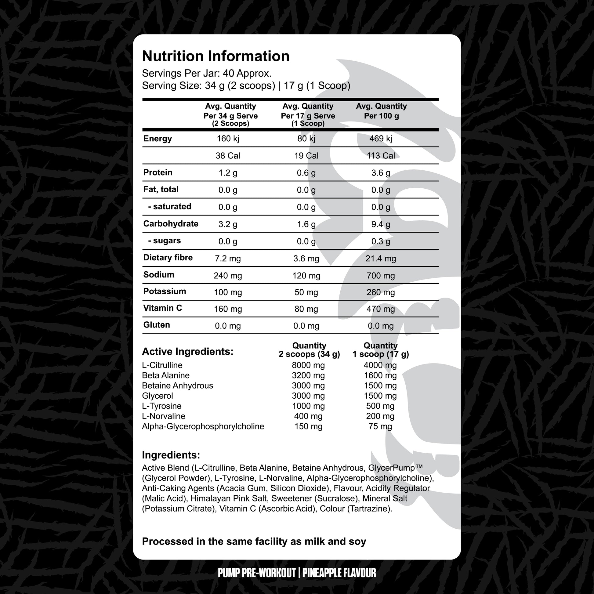 Pump Pre workout - - Gorilla X Labs