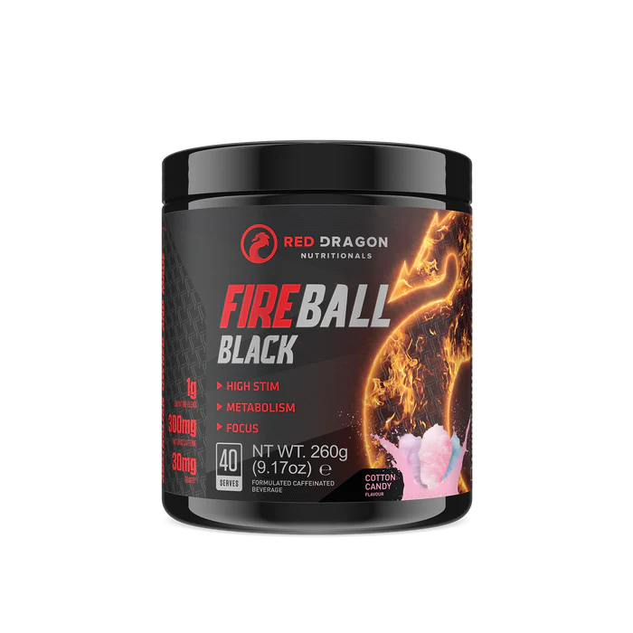Fireball Black - Cotton Candy - Red Dragon