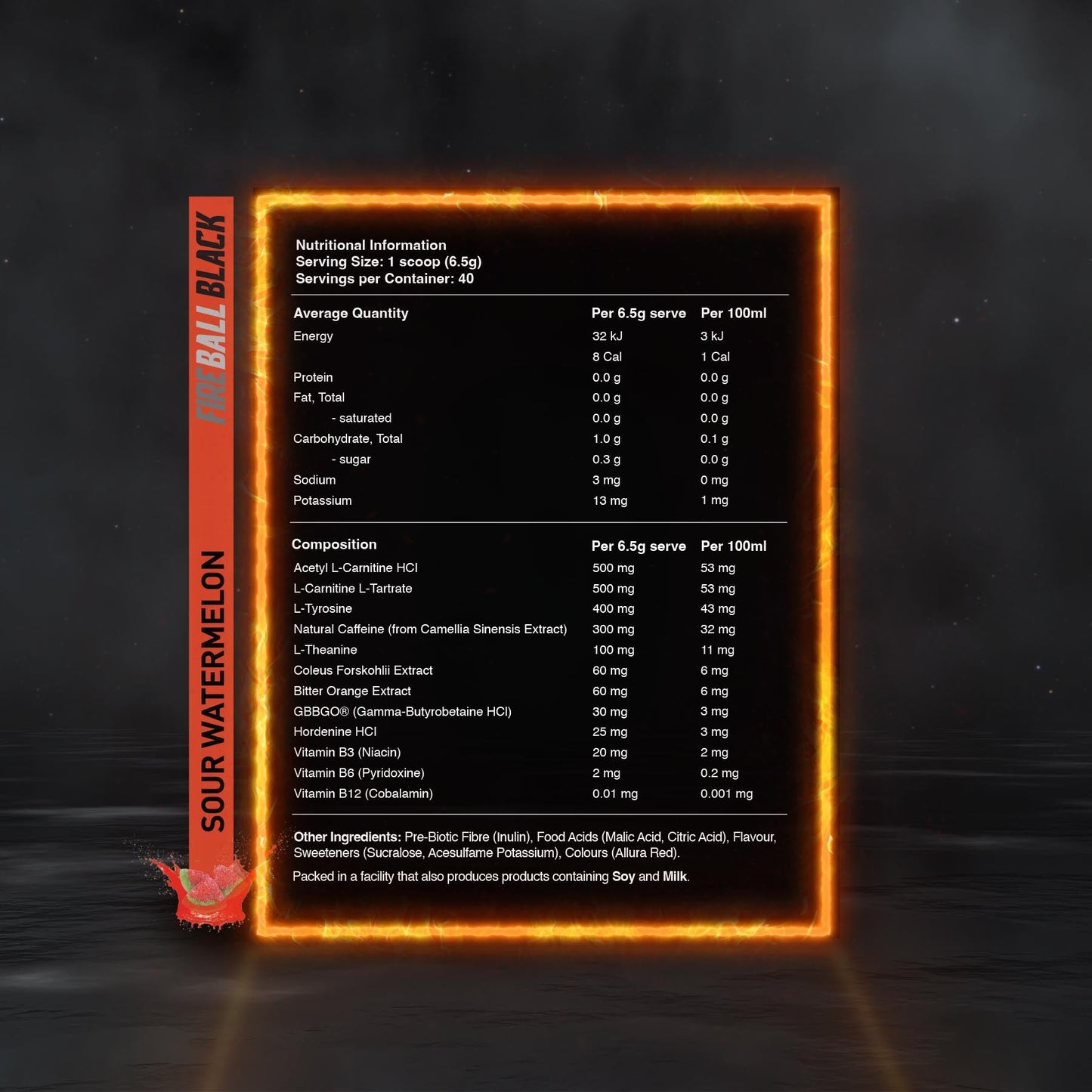 Fireball Black - - Red Dragon