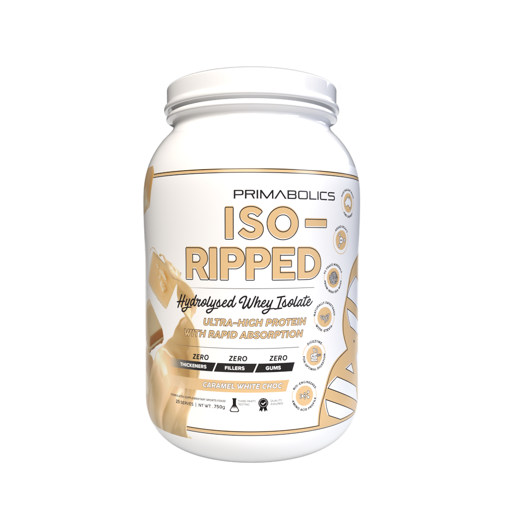 Iso Ripped - 27 serves Caramel White Choc ( Caramilk ) - Primabolics