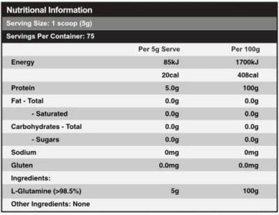 Red Dragon L-Glutamine - - Body In Motion Recovery Centre