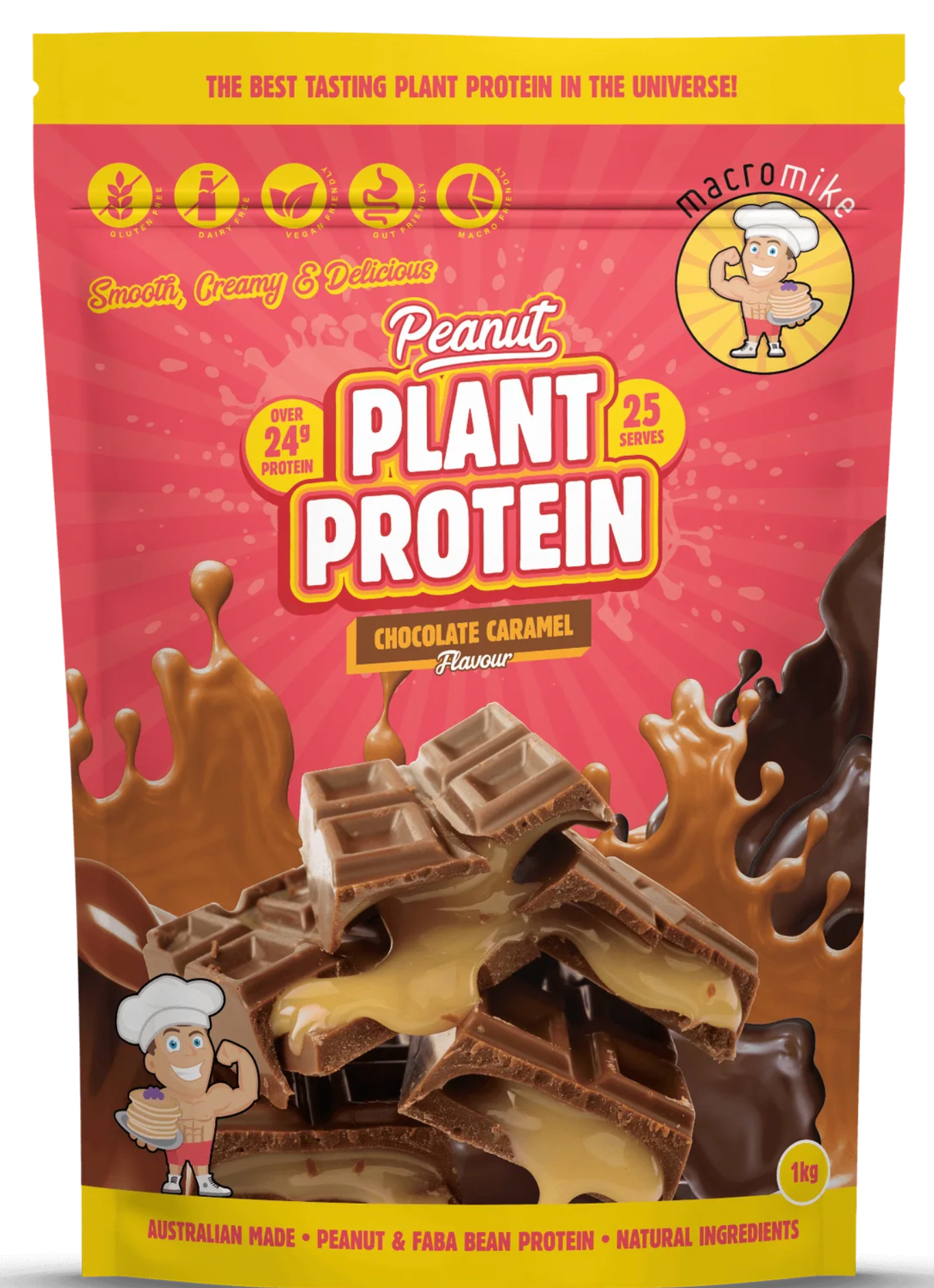 Macro Mike Peanut Protein - 1kg Chocolate Caramel - Macro Mike