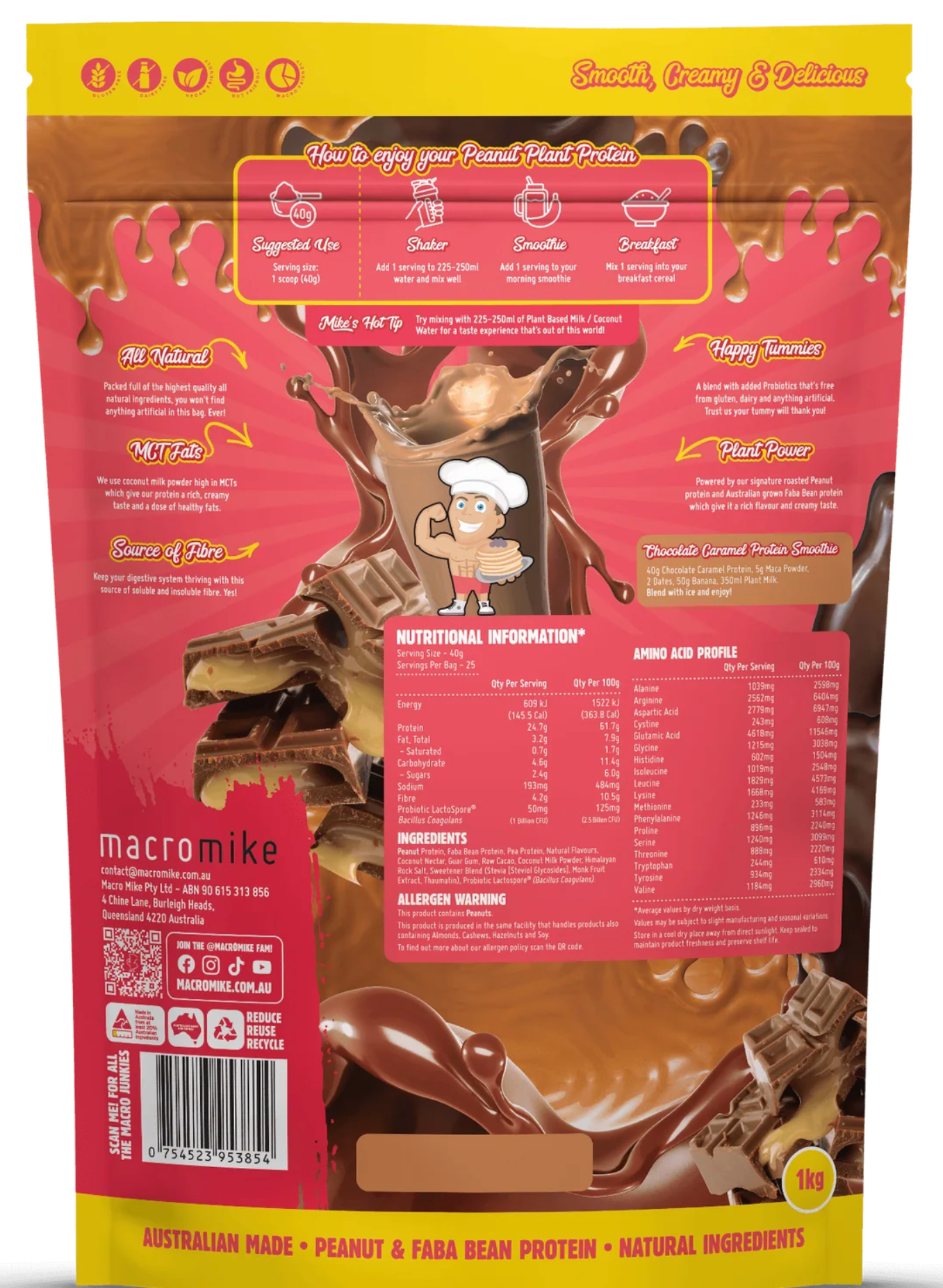 Macro Mike Peanut Protein - - Macro Mike