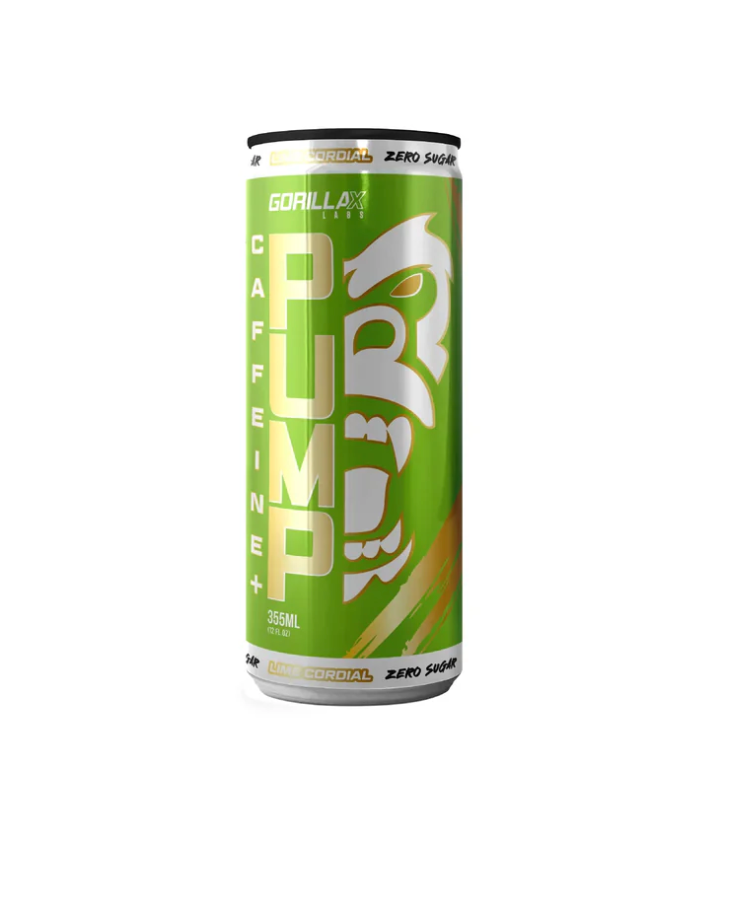 GORILLA X LABS PUMP + CAFFIENE CAN - Lime cordial - Gorilla X Labs