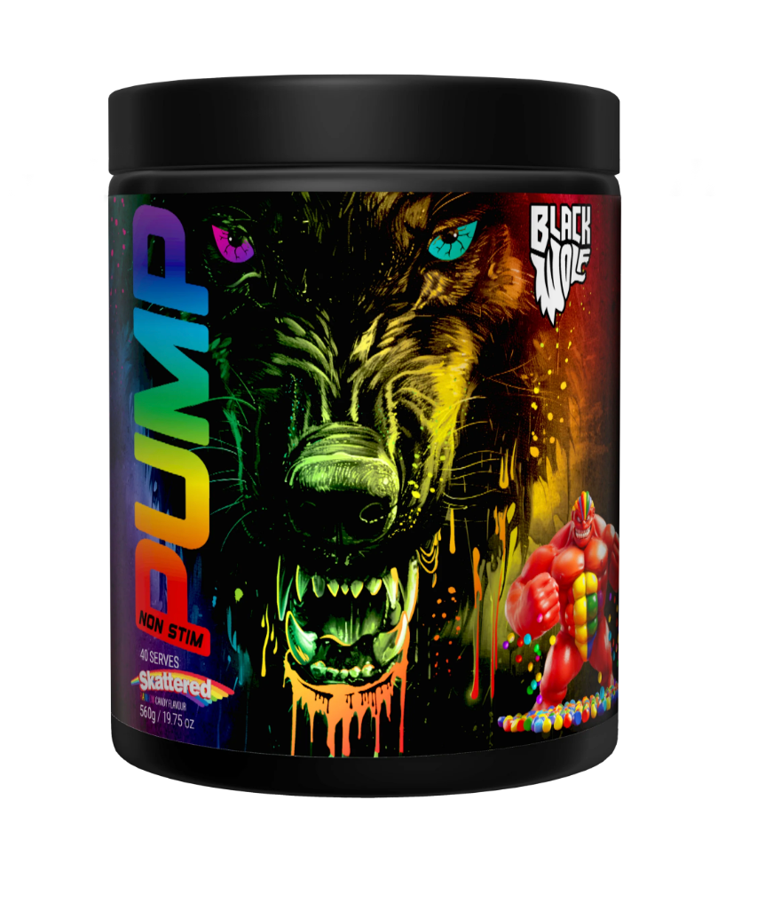 PUMP Black Wolf - Skattered Rainbow candy - Black Wolf