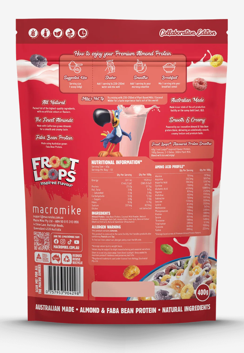 Premium Almond Protein Macro Mike x Kellogg's - - Macro Mike