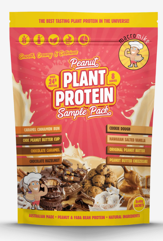 Peanut Plant Protein Sample Pack (8 x 40g Sachets) - Sample Pack - Macro Mike