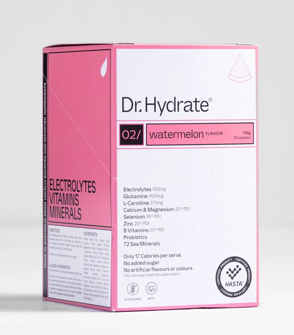 Dr hydrate 15 Sachet Pack - Watermelon - Ninety Six Fit Apparel
