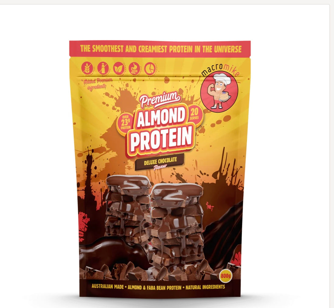 Macro Mike Almond Protein - 800g Chocolate - Macro Mike