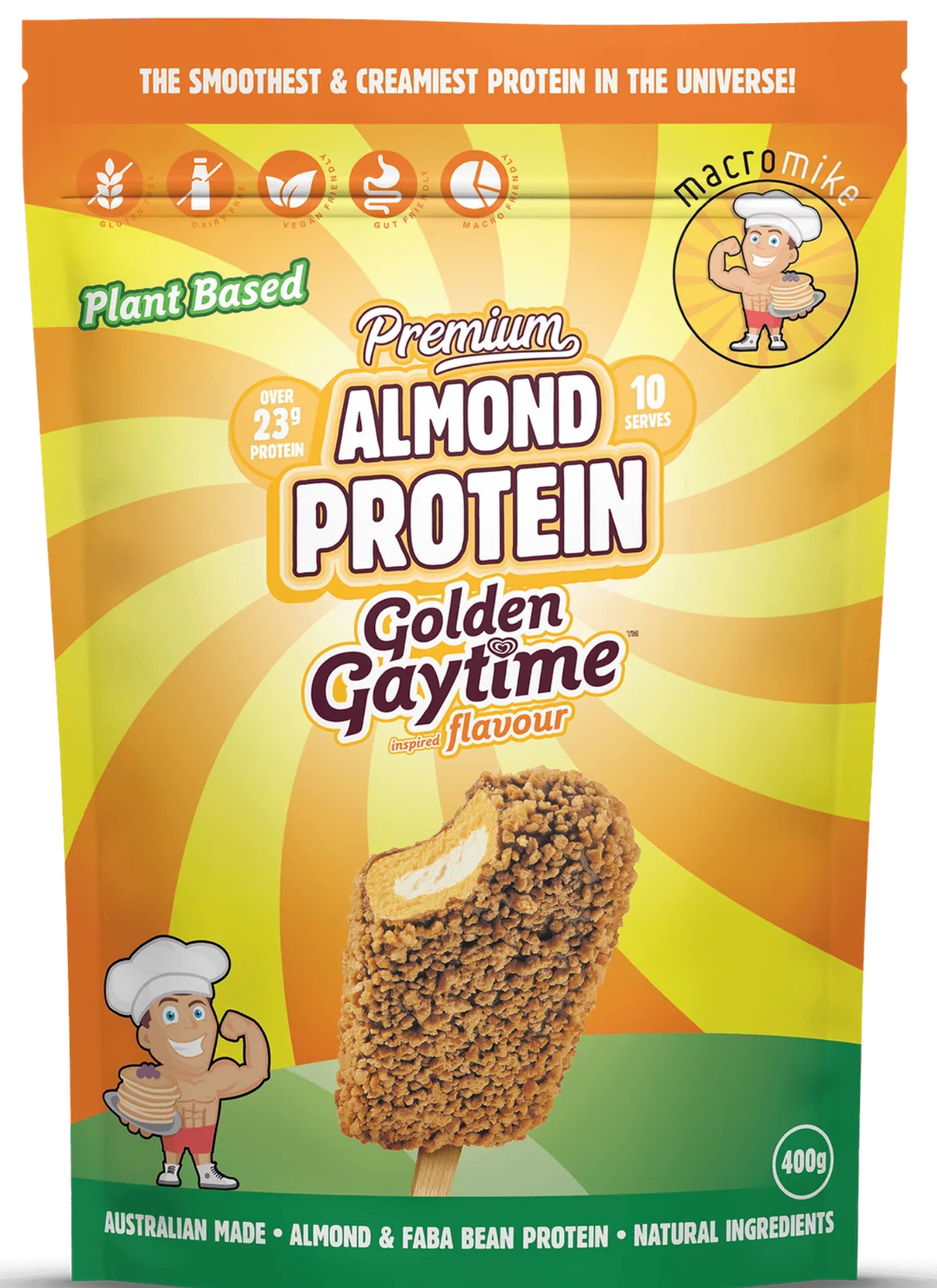 Macro Mike Almond Protein - Golden Gaytime - Macro Mike