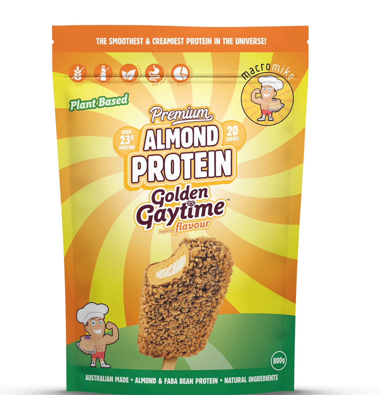 Macro Mike Almond Protein - - Macro Mike