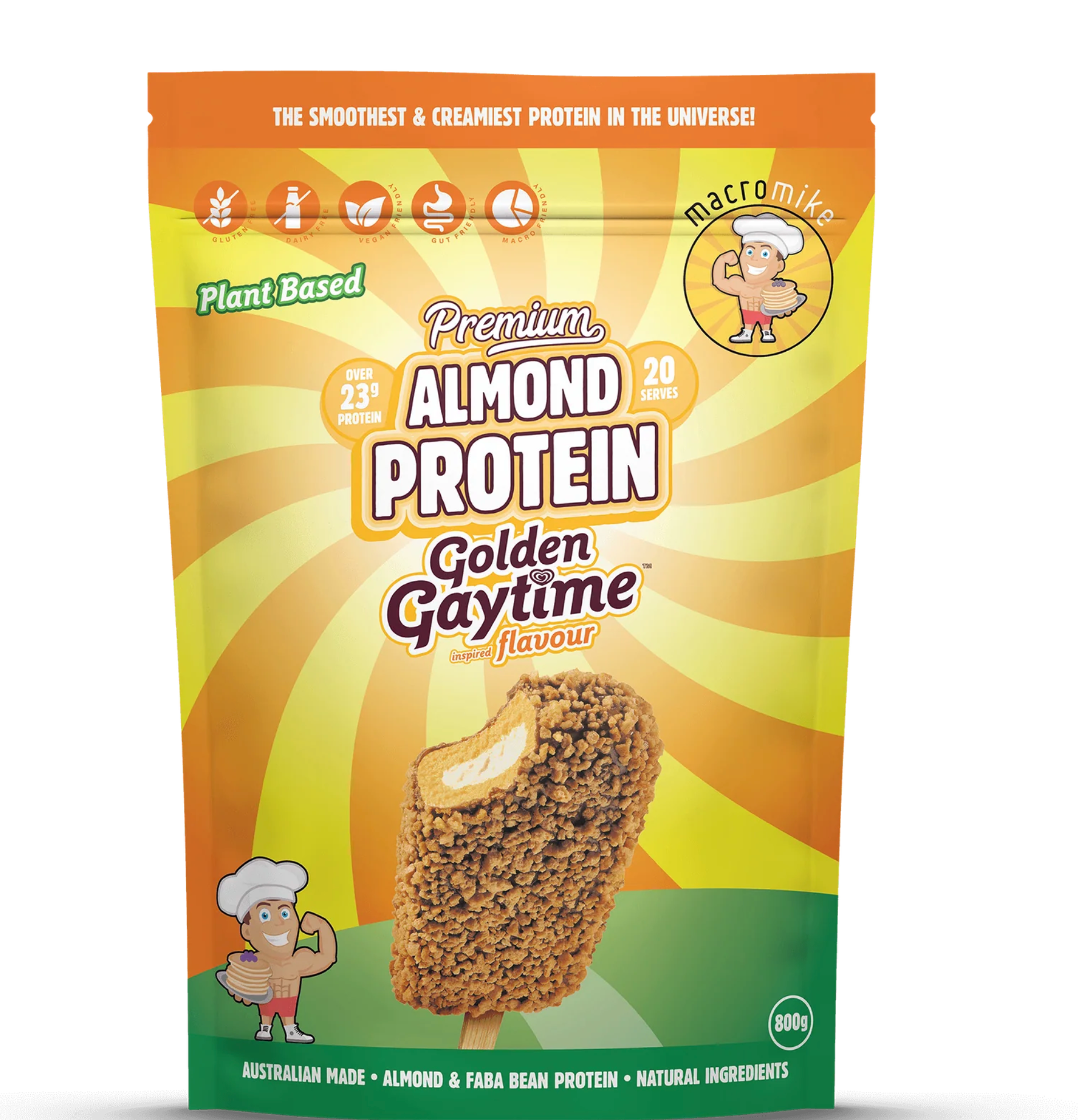 Macro Mike Almond Protein - - Macro Mike